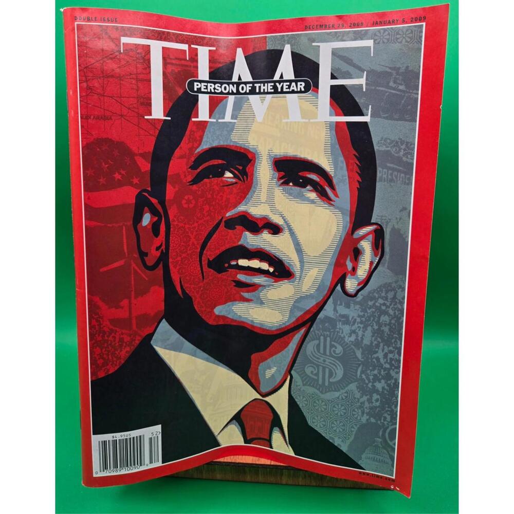 OBAMA: Memorabilia Items, Magazines, Yard Sign, Pin, Papers, Bumper Sticker